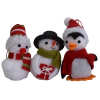 Baumbehang, weihnachtlich 3-er Set