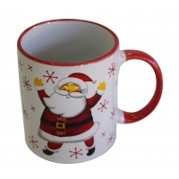 Keramikbecher mit weihn. Motiven Weihnachtsmann